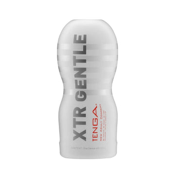 The Disposable masturbator Original Vacuum Cup XTR from Tenga comes in a discreet cup and is now available in White = Gentle with a smoother, detailed texture for particularly gentle stimulation. The gentle or strong penis massage can be upgraded with an exciting, simulated sucking effect thanks to the innovative vacuum opening.