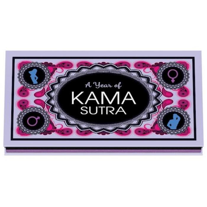 A Year of Kama Sutra adult romantic game for two. Each week, select a tip card to share with your lover. Alternate For Him and For Her techniques.