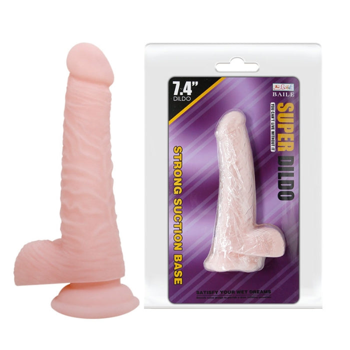 Sexual toys and ultra-realistic dildo's will have you climaxing harder than ever! This dildo slides inside so smoothly for deep sensual thrills. Made from TPR lifelike material, it feels just like the real thing! This realistic sex toy's shape feels so naughty and natural. Always erect and eager to please, this dildo also has a suction cup base for hands-free adventures.