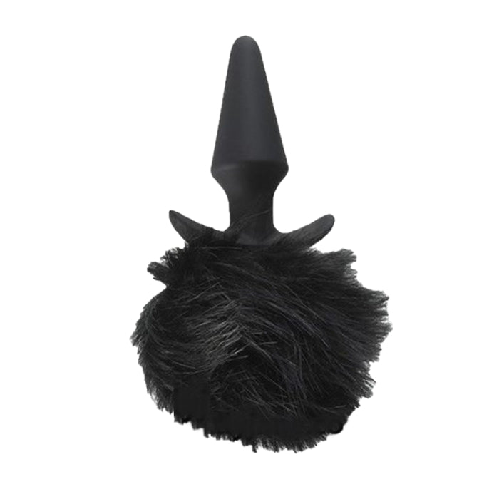The pom plugs are cute little pom poms that you wear as anal jewelry. Resembling a furry rabbit tails. Pom plug is made from body safe material and contains no real animal fur.