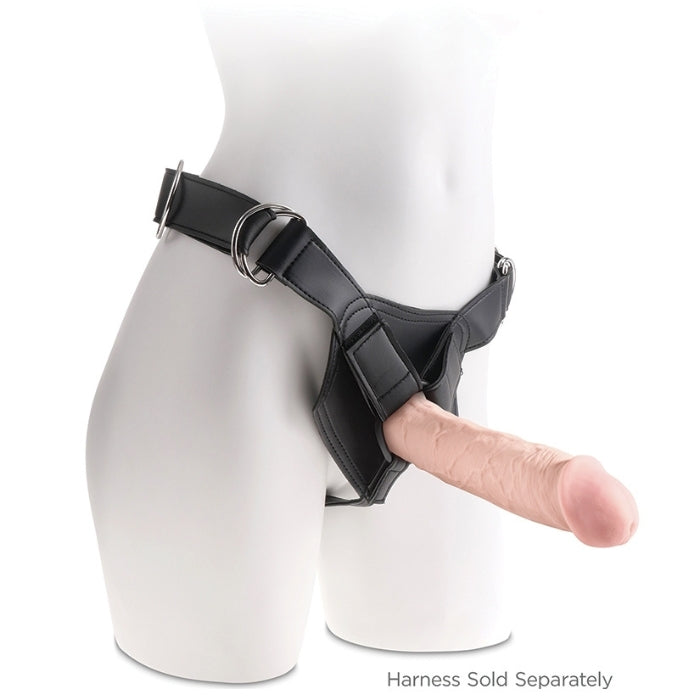 King Cock 11 inch Dildo No Scrotum - Light (28cm) is compatible with most strapon harnesses.