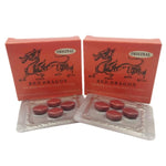 Red Dragon is a natural male enhancement pill that will give a solid erection and increase sexual performance and endurance and will enable sex multiple times on one dose. Stays in your system for up to 3 days. Take 1 - 2 tablets 30-40 minutes before intercourse.