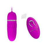 Vibrating egg with smooth rounded contours for amazing massaging sensations. Remote controlled for ease of use, allowing you to skip through the functions during use. Offering 12 separate vibrating modes for a variety of sensations and stimulations.