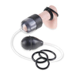 This easy-to-use tip teaser creates a powerful suction action that stimulates the sensitive nerve endings underneath and around the penis head. With each squeeze of the medical-style pump ball the soft rubber sleeve clings to the penis and slides up and down with each pump.