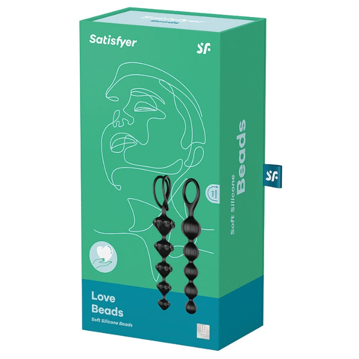 This Satisfyer set of 2 anal beads comes with varied textures and a smooth surface made of silicone. Whether you opt for the classic spherical shape with grooved structure or the pyramid-shaped design in a high-quality diamond look is entirely up to you. Both anal bead chains are extremely flexible and adapt perfectly to your body’s contours. The practical loop simplifies use and ensures safety.