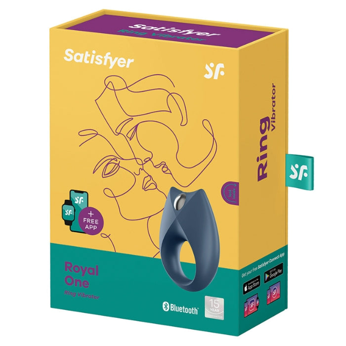 Satisfyer Royal One Ring Vibrator Cock Ring - Blue