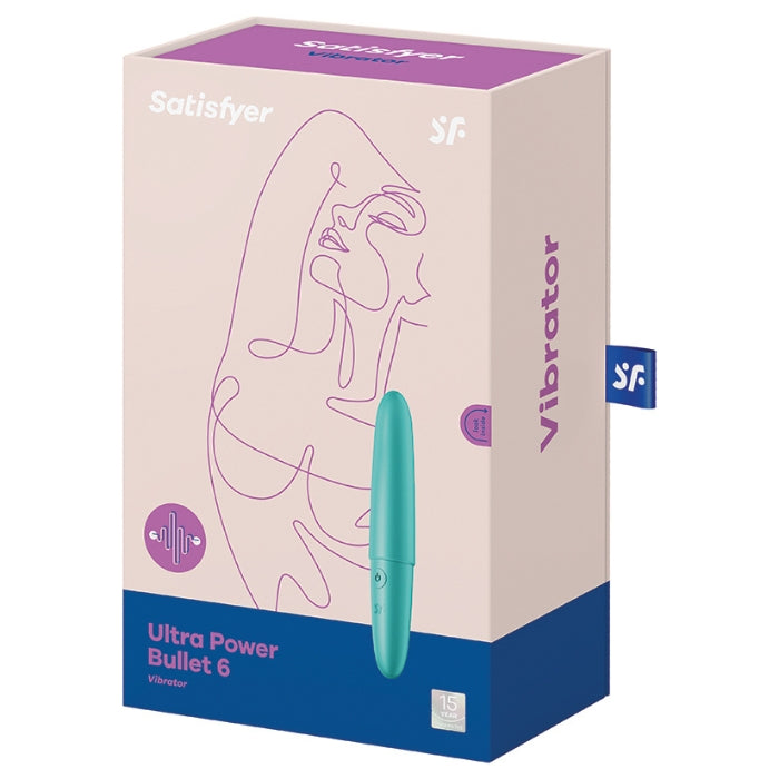 The Satisfyer Ultra Power Bullet 6 is a mini vibrator. he powerful motor generates deep vibrations that pleasure your erogenous zones. Its rounded tip is especially wonderful for clitoral stimulation. The vibration program with 5 speeds and 7 vibration patterns gives you a variety of sensations and can also be controlled easily via intuitive one-touch operation.