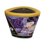 Shunga Candle - Exotic Fruits (170ml). Shunga Body candles made with soy butter. This deliciously strong scented Exotic Fruits candle is the perfect way to spoil your partner with endless body massages. Leaves skin soft and silky and can be used all over the body. Available in 6 other scents.