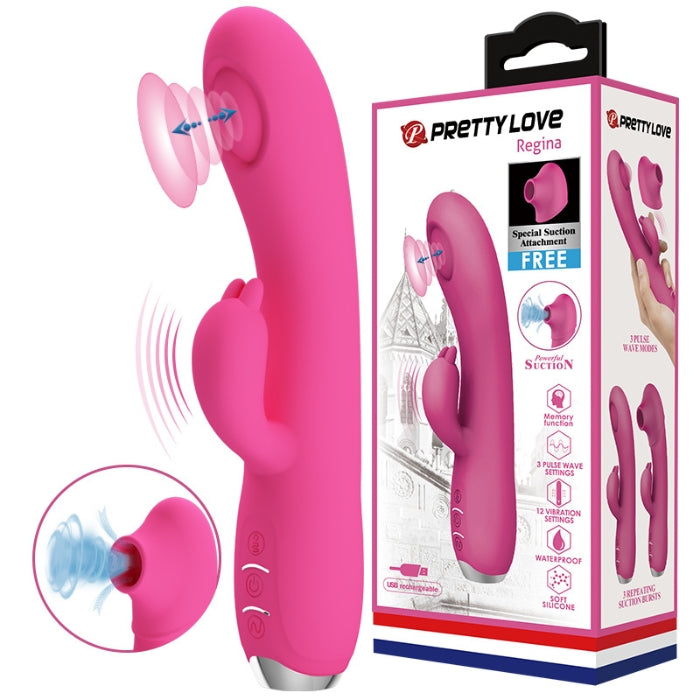 Pretty Love Rabbit Vibrator Regina - Pink
