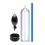 AeroUp / Beginner's Penis Pump is a cylinder pump with a comfortable and secure seal. It has a easy to use one-handed air valve and clear transparent vacuum tube with universal measurements. 100% silicone hose, allows air to pass freely and is almost impossible to break. 