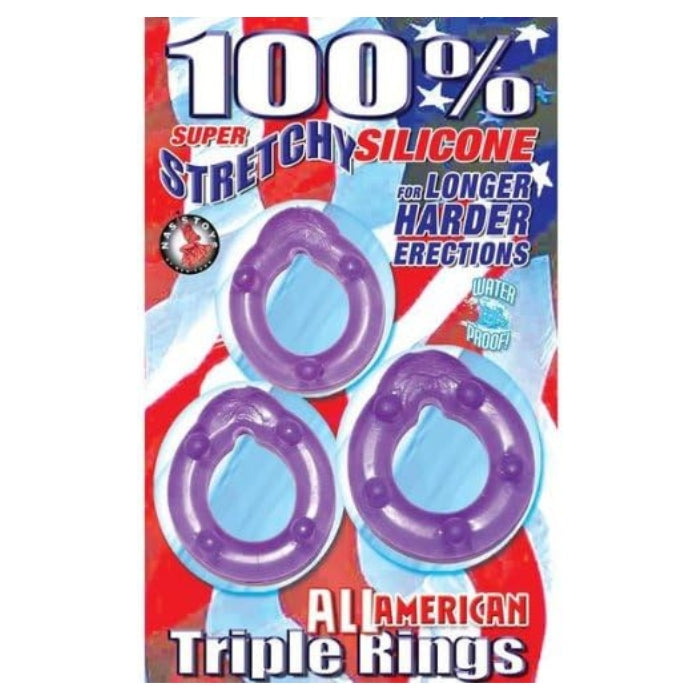 All American Stretch Cock Rings Set (3)