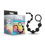 Anal Adventures Silicone Anal Beads - Black