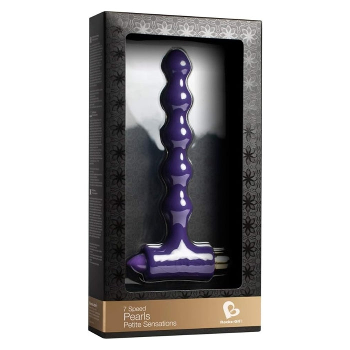 Try Petite Sensations Pearls to feel absolute pleasure whether you are a beginner or an expert at anal play. These small vibrating anal beads have 7 powerful functions to pulse bliss through your body. Let your anticipation turn to rewarding pleasure as you slip in each pearl, one by one and then remove them at the point of orgasm for ultimate pleasure.