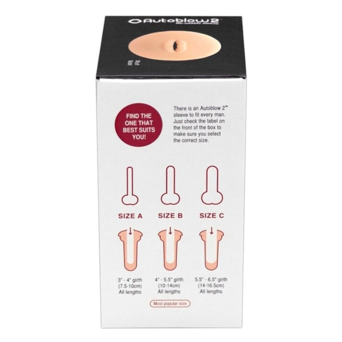 Autoblow 2 Plus XT Vagina Sleeve B is an interchangeable sleeve designed to fit the Autoblow 2 masturbator. The sleeve is made from a high quality artificial skin. This product is perfect for users with a 10-14 cm girth, all lengths. 