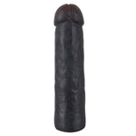 This stretchy pleasure cover can be pulled over every penis and vibrator. Total length approx. 22 cm, can be shortened, insertion depth 20 cm, Ø outside 4.2-4.8 cm, stretchable inside.