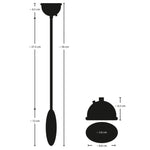 Bad Kitty Automatic vagina pump dimensions. From remote to cup 56cm. Remote 12cm. Suction pipe 37.5cm. suction cup 6.5cm high, 8.8cm wide and 5.8cm wide internally. 