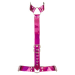 The Pink Bad Kitty Waist Harness and Collar is the perfect accessory for anyone who wants to add a touch of glamour to their BDSM play. This harness and collar set is made from high-quality materials and features adjustable buckles for the collar, down the middle, and around the waist, ensuring a perfect fit for all body types.