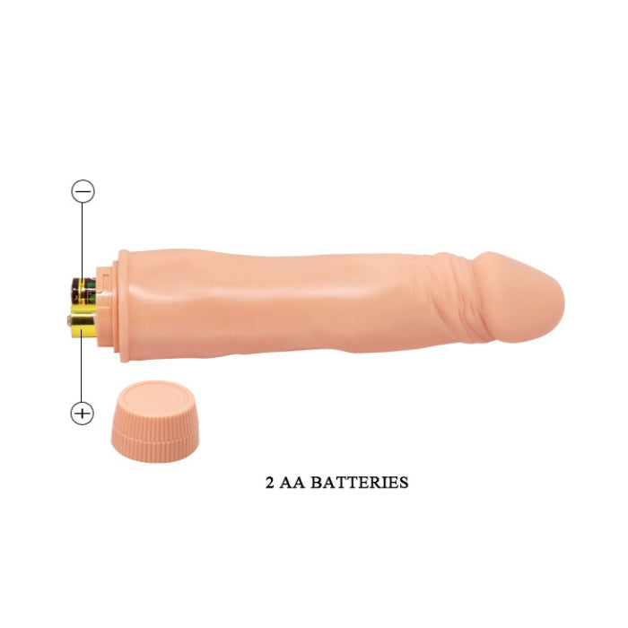 Shaped for maximum pleasure with a veined shaft which brings you endless joy and pleasure. Control the multi-speed vibrations with a convenient easy-grip dial at the base. The shaft is partially waterproof and can be used with a lube. Takes 2 AA batteries (not included).