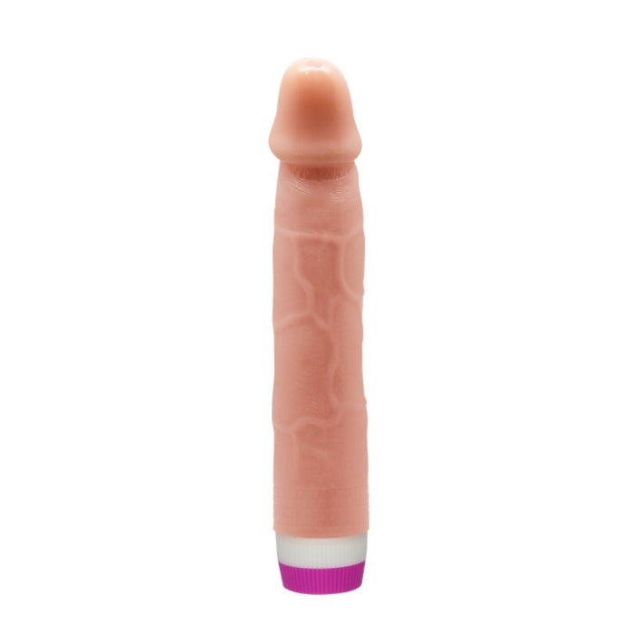 It is sized for beginners and the seasoned user alike. Shaped for maximum pleasure and soft to the touch, it will bring you endless joy and pleasure. Control the multi-speed vibrations and rotation with a convenient easy-grip dial at the base. Takes 2 AA batteries (not included).