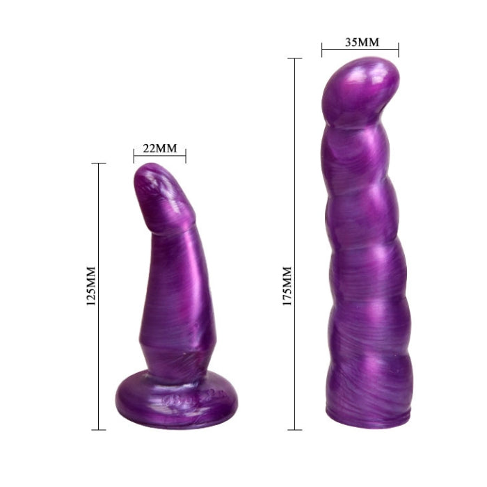 Take your penetrating play to the next level and indulge in a session with our fabulous purple pleasure female dual penetration strap-on. This harness is made to satisfying both your partner and yourself with its smaller dildo placed on the inner panel to stimulate the wearer and then the beaded and curved outer dildo provides gorgeous G-spot or P-spot massage.