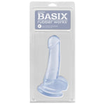 Basix Rubber Work 8inch Dildo - Clear