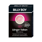 3 x Contoured condoms that help maintain erection. Lubricated & Teat-Ended Condoms. Billy boy Condoms – 3pcs – Contoured have a wall thickness of 0.1 mm and a contoured shape.