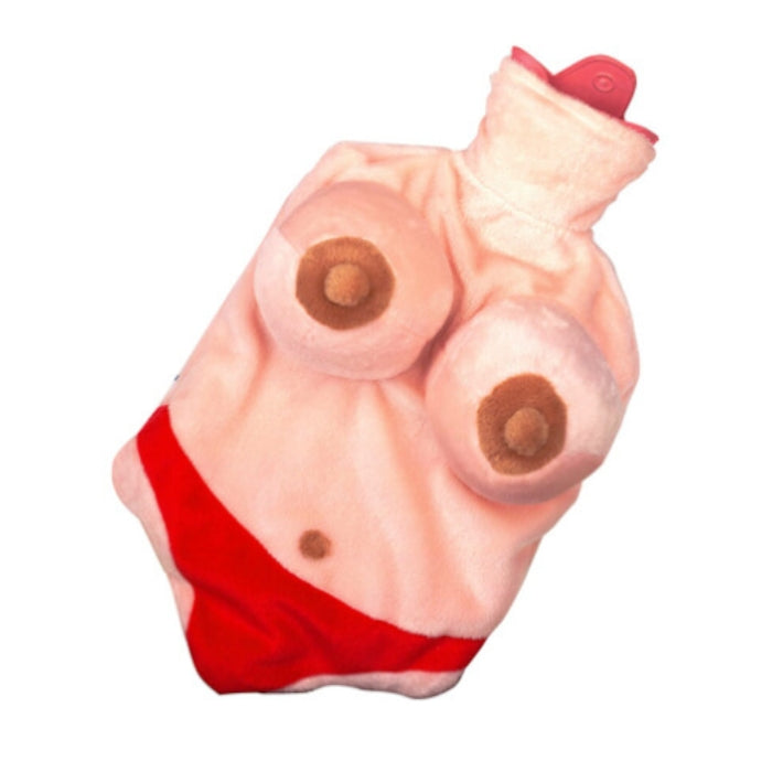 Hot Water Bottle with Boobs On – the perfect combination of comfort and whimsy for those chilly nights. This cozy hot water bottle features a unique design with soft, squeezable breasts on the front, adding a playful twist to your warming routine.