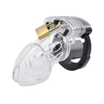The Brutus Alpha Cock Cage is a male chastity cage made of durable polycarbonate. It can be perfectly adjusted to your personal size and is therefore very suitable for long term wear. The cock ring has a butch 'metal handcuff' hinged construction. This allows you to make the ring bigger or smaller, the second adjustment option is the distance between the ring and the cage, which you can determine by adding or removing a number of spacers supplied. The cage is 75 mm long with a diameter of 35 mm.