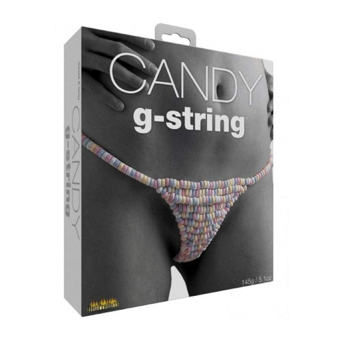 Candy G-String for Lovers! Rainbow design and tasty treat. An edible female G-string made out of delicious, edible and tantalizing rainbow candy. Makes the perfect gift for any occasion with a naughty but nice twist. (One size fits most.)