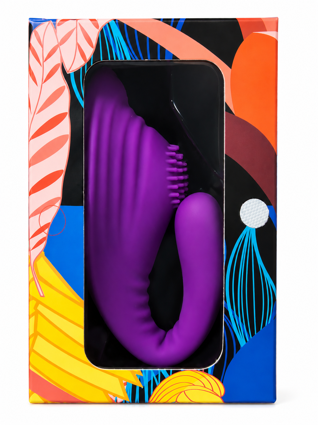 Vibrating Mini Tickler with Remote Control Purple 10F (USB)