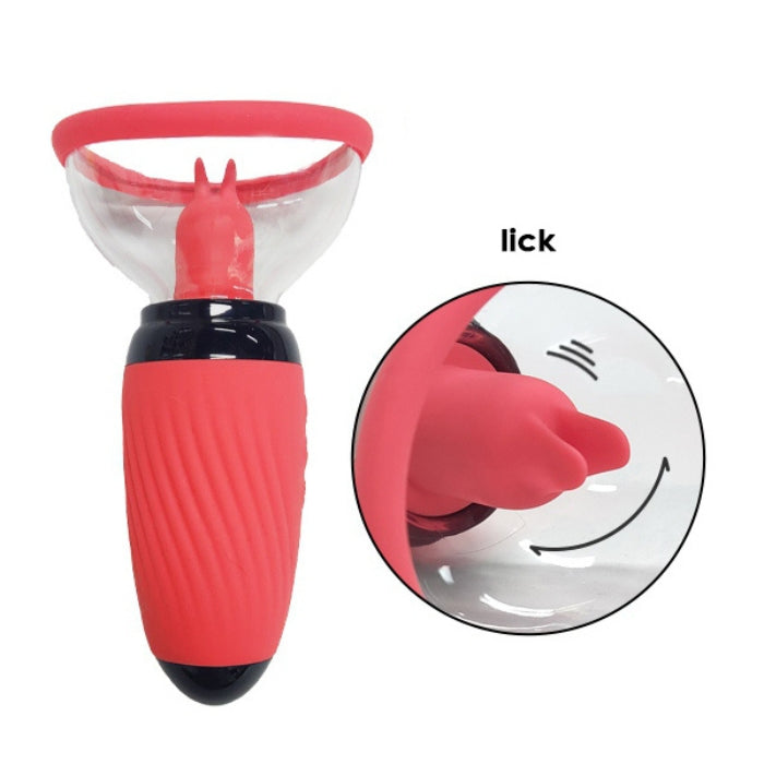 Clitoral or nipple vibrating sucker and licker. Perfect for stimulating the clitoris or nipples for extra sensation during those sexy moments. 150x85x69mm