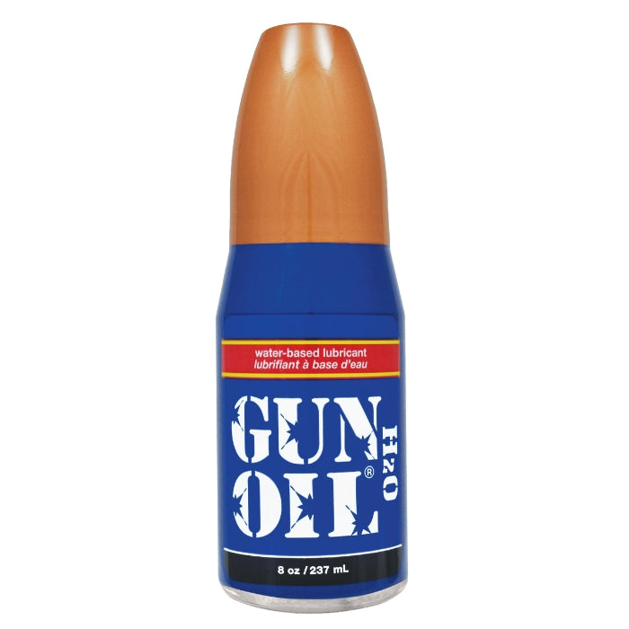 Gun Oil H2O 237ml is a high-quality water-based lubricant whose effect lasts almost as long as that of a silicone-based product and which is still easy to wipe clean. It has a moist consistency and feels particularly gentle and supple. Because Gun Oil H2O does not contain silicone, it is suitable for use with all sex toys. Healing extracts of aloe vera and oats help prevent skin irritation, ginseng and guarana rain blood circulation and thus increase excitement!