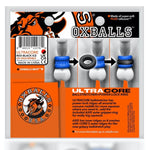 Ultracore is for the experienced ball stretchers giving you the most gripping stretch. The Core ballstretcher has got outer ribs for extra long stretch, it sits taller on the sack with more padded grip. Also included is the Axis power ring with channel ribs inside that merge with the outside ribs on the Core stretcher. Made of our extra soft Plus+SILICONE blend, it’ll keep the grip firm enough with a smooth velvety rubbery comfortable stretch.