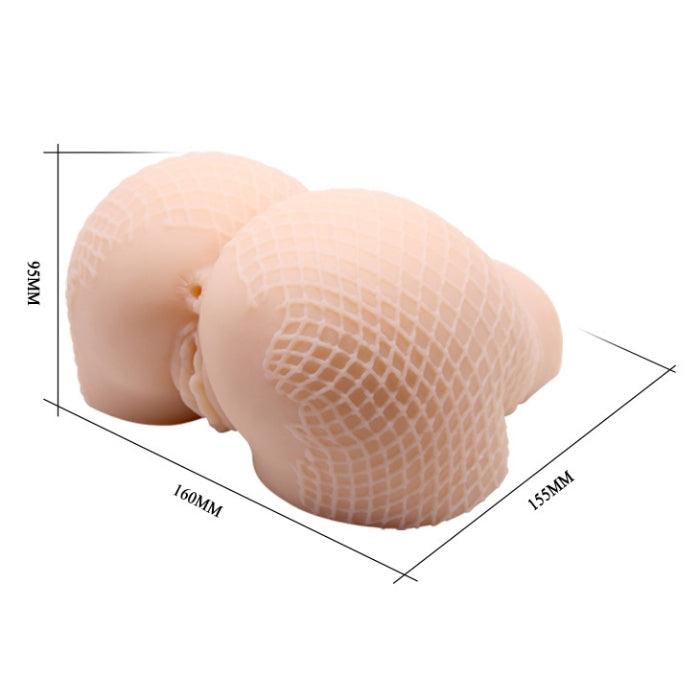TPR material that offers a realistic experience in a portable size. This velvety soft masturbator features firm, rounded ass cheeks, an upturned pink pussy, and tight anal entry to satisfy all of your needs. Whichever hole you choose, you will be treated to a tight, lightly ribbed grip on your penis!