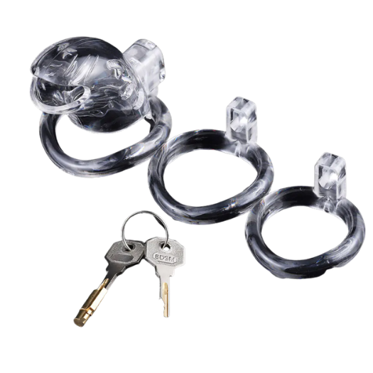 Brutus Shark Chastity Cage Clear