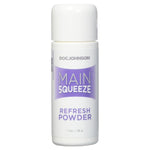 Maintain and freshen your silicone toys with this powder specially formulated for use on the ULTRASKYN™ inserts. Main Squeeze Refresh Powder is made with natural ingredients and is 100% talc free, making it completely safe for personal use.