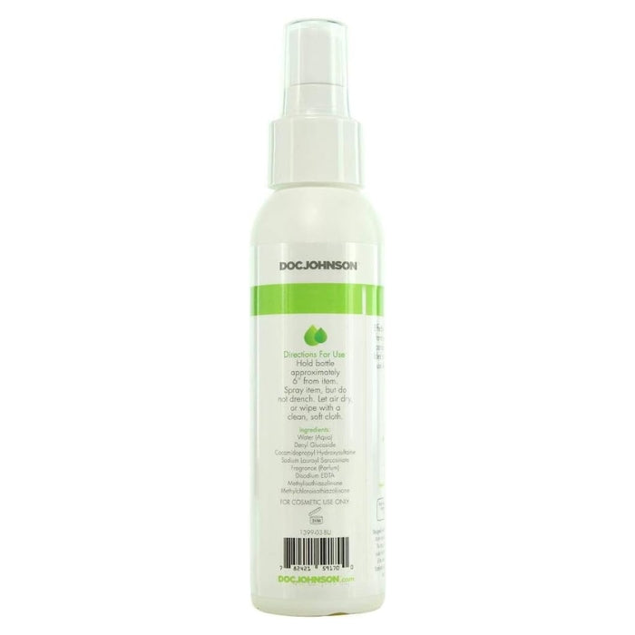 An effective, natural cleaning formula without sulfates, parabens or colorants. Made with natural citrus oils, this perfectly blended Triclosan-free formulation of body-safe ingredients is designed to clean and sanitize pleasure products. Simple spray application.