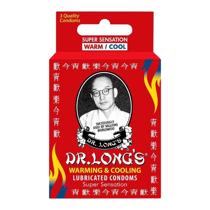 Dr. long’s warming & cooling condoms are designed to give you and your partner maximum sexual pleasure and enjoyment, with a warm sensation that brings a startling sensation, and a cooling effect that adds excitement. Dr. long’s warming & cooling condoms are available in a pack size of 3 pieces.