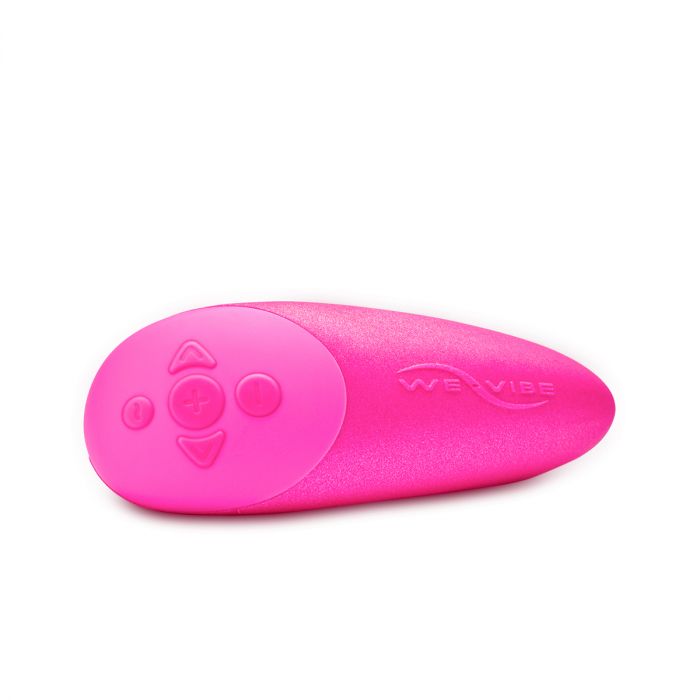 Pink - We-Vibe Chorus Squeeze Remote was designed with the most natural human response in mind. With a touch sensitive, squeeze remote control designed to be activated and controlled based on the tightness of your squeeze, you no longer have to worry about small button control. 100% Waterproof. USB rechargeable. Remote control and We-connect control with your smartphone no matter the distance. You can connect more than one We Vibe toy on your app and let the games begin.