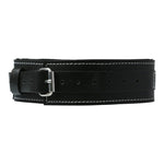 This luxury lined collar guards the wearers neck with subtle strength, providing an extra soft touch on supple napes. The cowhide leather BDSM collar features a solid, metal D-Ring for easy leash attachment allowing you the comfort to control your sub casually or intensely. Fits necks, inside diameter from 8.89cm to 15.36cm.