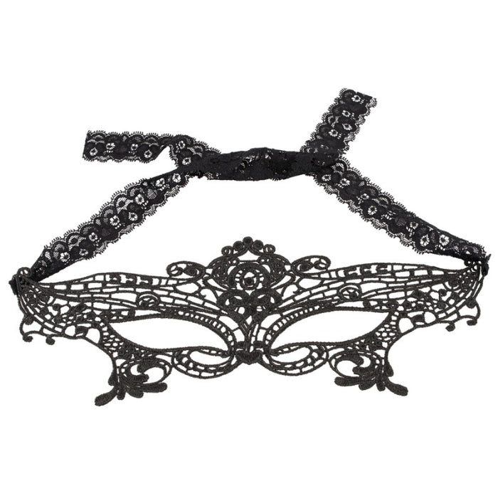 The Embroidered Mask with Lace Straps is the perfect accessory for anyone looking to add a touch of mystery and elegance to their outfit. This mask is made from high-quality materials and features intricate embroidery that adds a unique and sophisticated touch. The mask is designed to fit comfortably around the face, with lace straps that can be tied at the back of the head for a secure and comfortable fit.