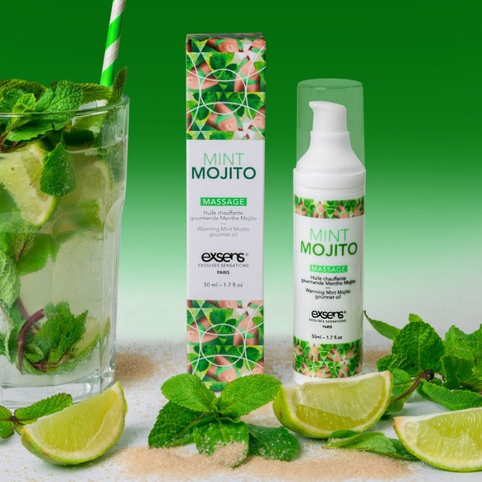 Exsens Gourmet Massage Oil - Mint Mojito (50ml)