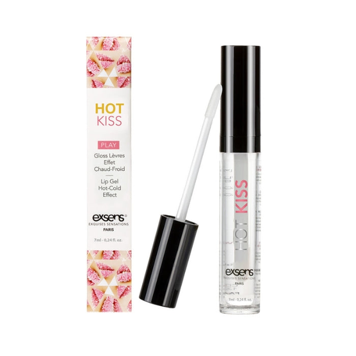 Seduce with a kiss. This fruity strawberry-flavored lip gloss has a hot/cold effect for the lips or any place on the skin that it touches. No sugar or parabens!