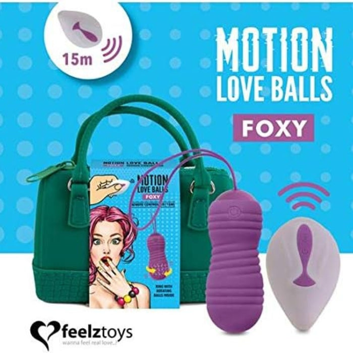 Feelz Foxy Love Balls with Remote - Purple