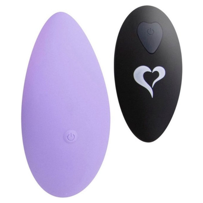 Feelz Panty Vibrator Purple comes with a manual, remote contril, USB charging cable and cute little black carry/storage bag.