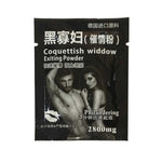 Coquettish widow powder is a female sexual enhancer which helps with libido and gives your body that extra little boost during intimacy. The product is a white powder, with no taste and dissolves into any kind of drink quickly. Coquettish Widow can effectively stimulate the female’s sexual nerve centre. It can also adjust the secretion of the sexual hormones and enhance female libido. Therefore it will be easier for females to achieve orgasms and satisfaction during sexual encounters.