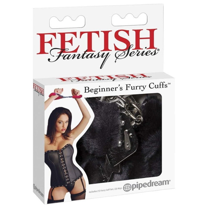 Fetish Fantasy Fluffy Handcuffs - Black