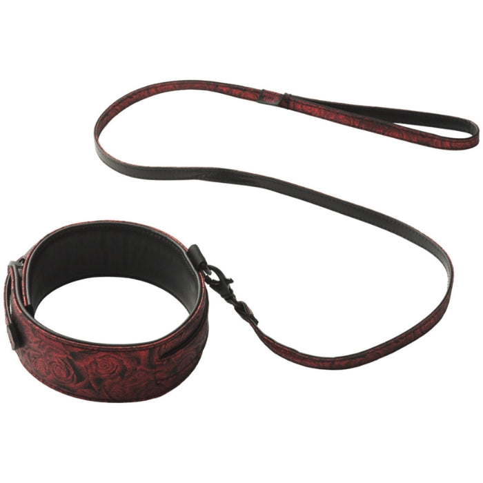 The Fifty Shades Of Grey Sweet Anticipation Collar & Leash will satisfy those wicked desires. Designed with a D-ring to the front of the collar to attach the leash or other bondage attachments. Soft padding around the collar for comfortable use, and reversible; sexy black and rosy red finish. Made with nickel-free metal hardware, adjustable to work with all sizes. The perfect versatile toy for your BDSM plays and collection. Branded storage bag included.