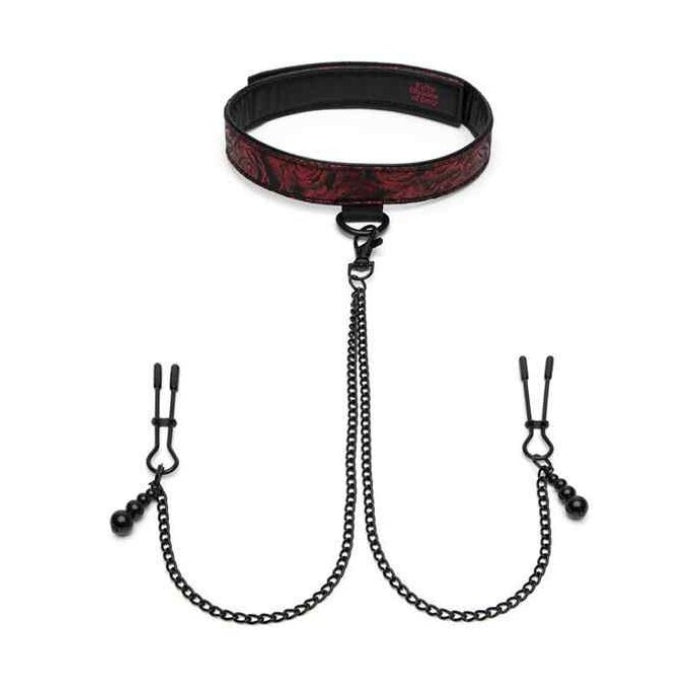 Fifty Shades of Grey Collar & Nipple Clamps - Sweet Anticipation