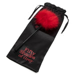 Your erotic play can be elevated with a touch as hard as a rock or soft as a feather with this faux-feather, complete with a 100% nickel-free finish, curated in the Fifty Shades of Grey collection and inspired by E.L. James. Arrives in a branded "Fifty Shades" storage bag for discreet sexual play.